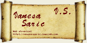 Vanesa Sarić vizit kartica